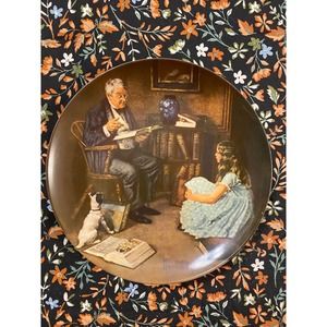 Norman Rockwell Plate "The Story Teller"